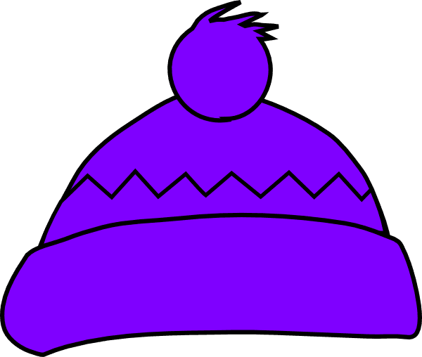 Purple Winter Hat Clip Art At Clker - Winter Hat Clip Art - Free Transparent PNG Clipart Images Download. - Transparent PNG Free Download | PNGio