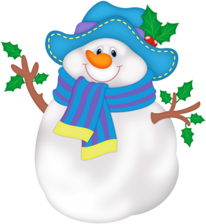 Snowman Png With Blue Hat - Christmas And Winter Clip Art - Free Transparent PNG Clipart Images Download. - Transparent PNG Free Download | PNGio