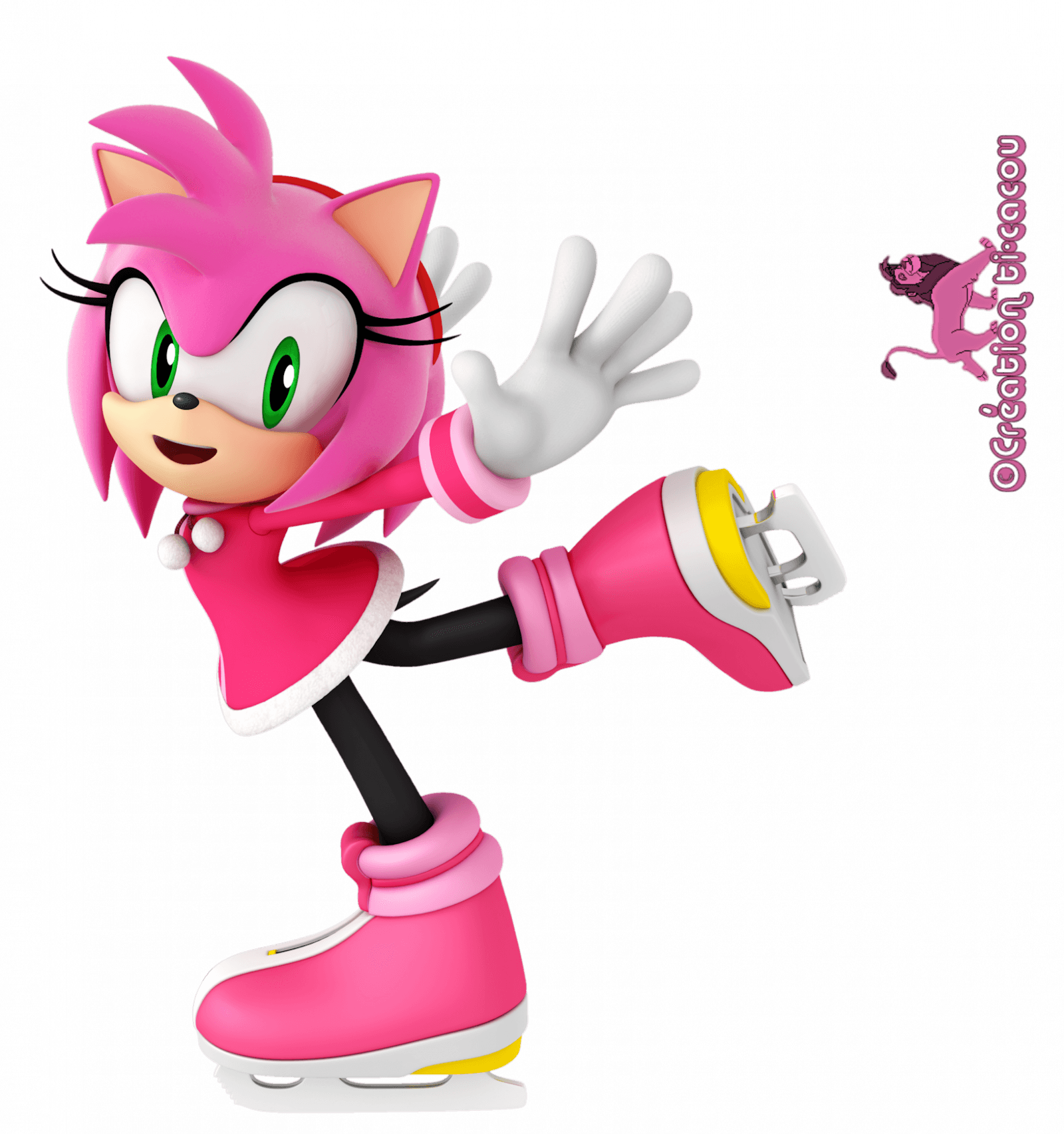 Blaze And The Sonic Girls Images Amy Ice Skating Hd - Mario And Sonic At The Olympic Winter Games Shadow - Free Transparent PNG Clipart Images Download. - Transparent PNG Free Download | PNGio