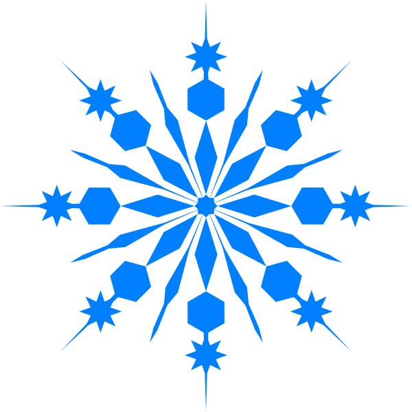 Snow Clipart Blue Snowflake - Free Winter Clip Art - Free Transparent PNG Clipart Images Download. - Transparent PNG Free Download | PNGio