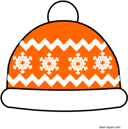 Orange Snow Cap, Free Clip Art - Winter Prop For Phto Booth - Free Transparent PNG Clipart Images Download. - Transparent PNG Free Download | PNGio