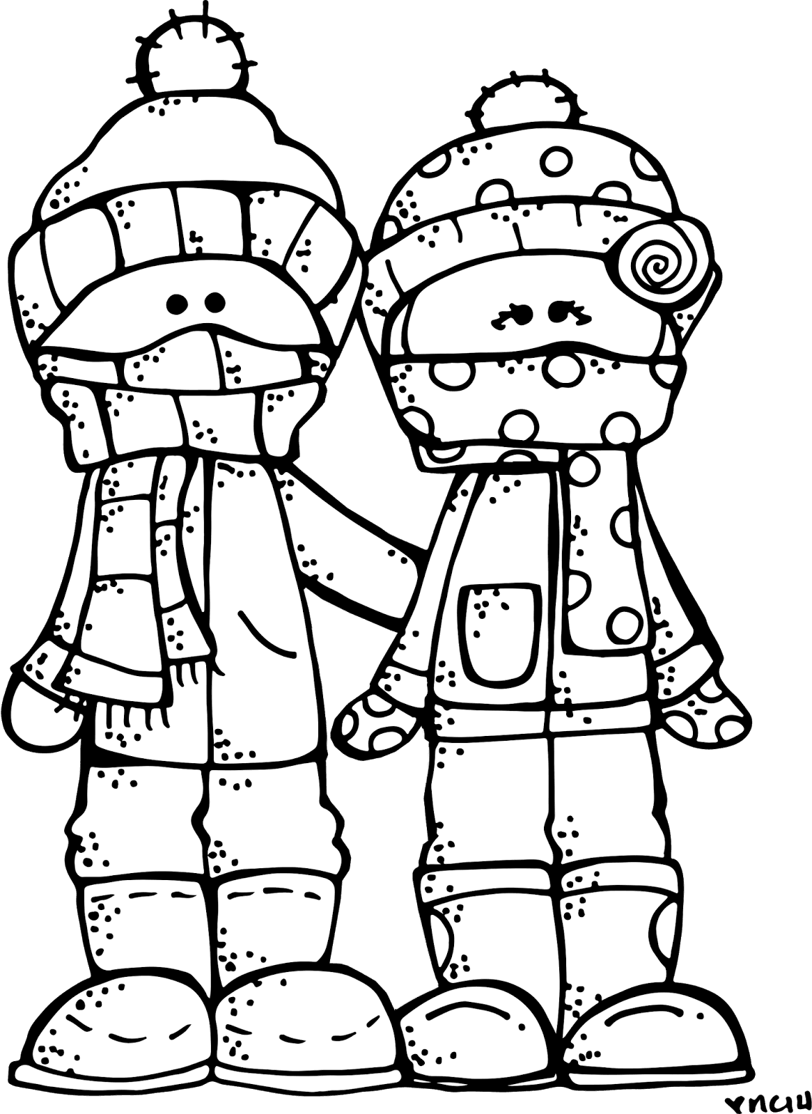 Winter Clipart Black And White - Winter Melonheadz - Free Transparent PNG Clipart Images Download. - Transparent PNG Free Download | PNGio