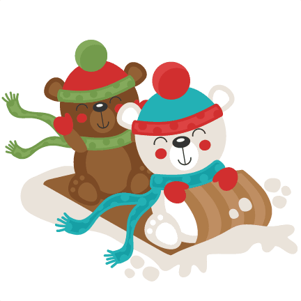 Christmas Polar Bear Sledding Svg Scrapbook Cut File - Winter Polar Bear Clipart - Free Transparent PNG Clipart Images Download. - Transparent PNG Free Download | PNGio