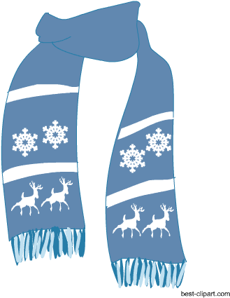 Light Blue Scarf, Free Winter Season Clip Art - Winter - Free Transparent PNG Clipart Images Download. - Transparent PNG Free Download | PNGio
