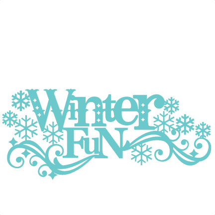 Winter Fun Title Svg Scrapbook Cut File Cute Clipart - Winter Fun Clip Art - Free Transparent PNG Clipart Images Download. - Transparent PNG Free Download | PNGio