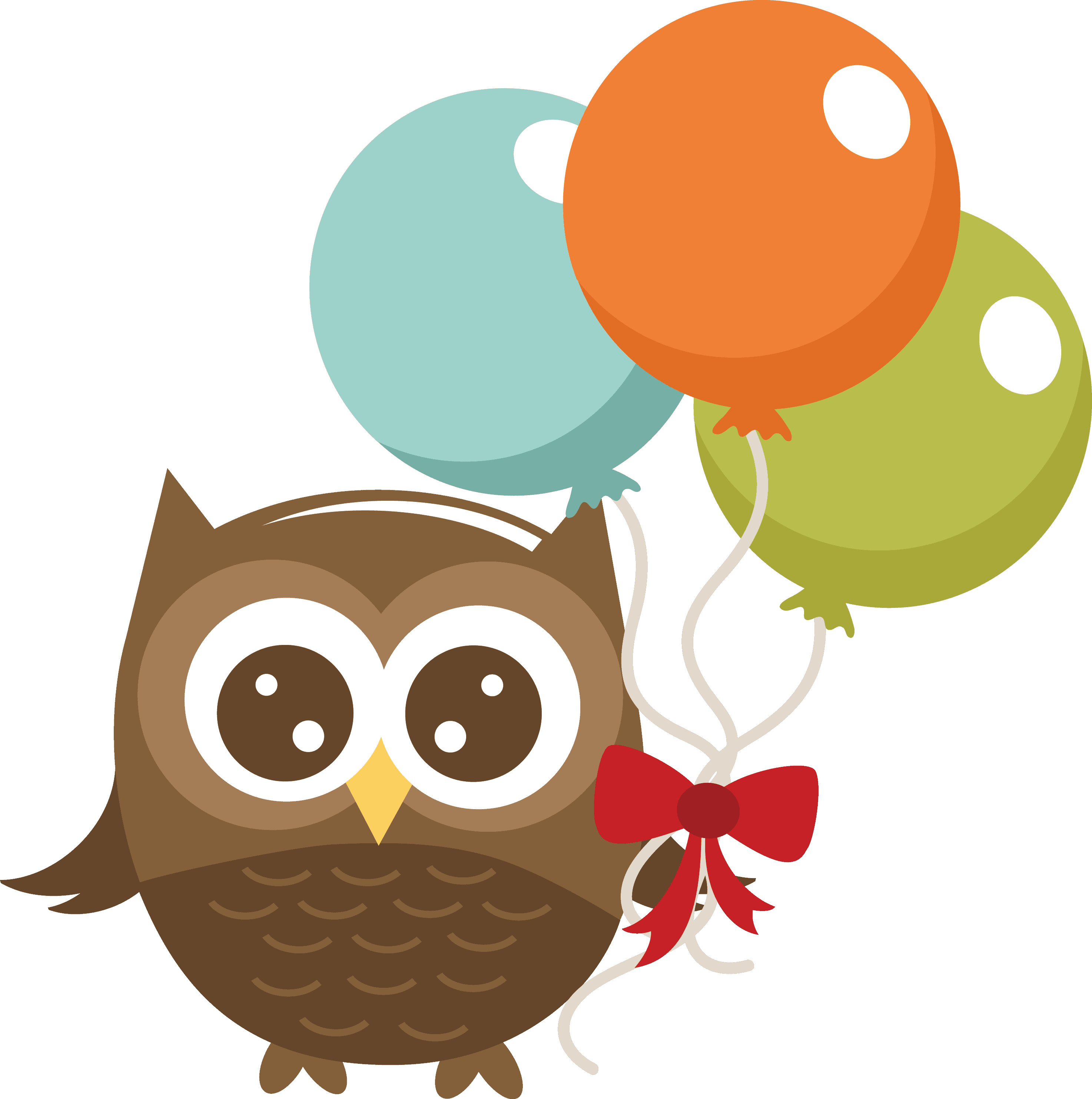 Balloon Clipart Winter - Owl Birthday Clip Art - Free Transparent PNG Clipart Images Download. - Transparent PNG Free Download | PNGio