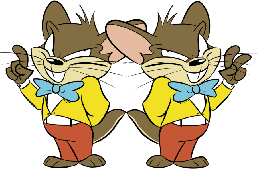 Gopherledee And Gopherledum By Winter-freak - Cartoon - Free Transparent PNG Clipart Images Download. - Transparent PNG Free Download | PNGio