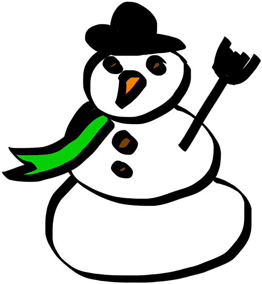 Cartoon, White, Snow, Winter, Scarf, Green - Nguoi Tuyet Hoat Hinh - Free Transparent PNG Clipart Images Download. - Transparent PNG Free Download | PNGio