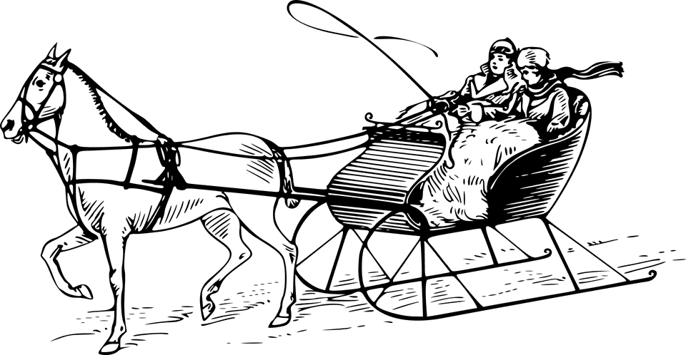 Winter Book Cliparts 29, Buy Clip Art - Horse Drawn Sleigh Clipart - Free Transparent PNG Clipart Images Download. - Transparent PNG Free Download | PNGio