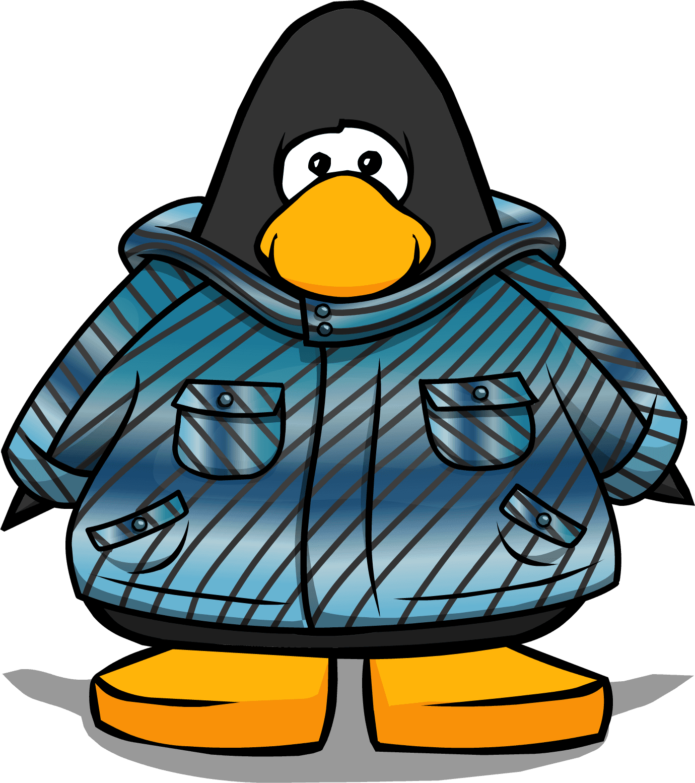 Blue Winter Jacket On Player Card - Club Penguin Boa - Free Transparent PNG Clipart Images Download. - Transparent PNG Free Download | PNGio
