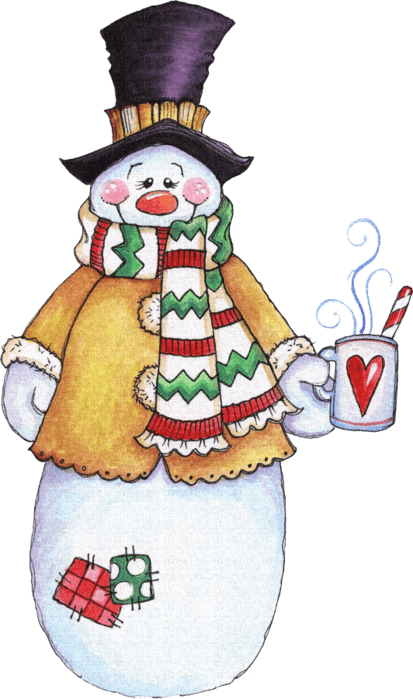 Clip Art Happy Winter Coffee Mugs - Snowman Drinking Hot Cocoa - Free Transparent PNG Clipart Images Download. - Transparent PNG Free Download | PNGio