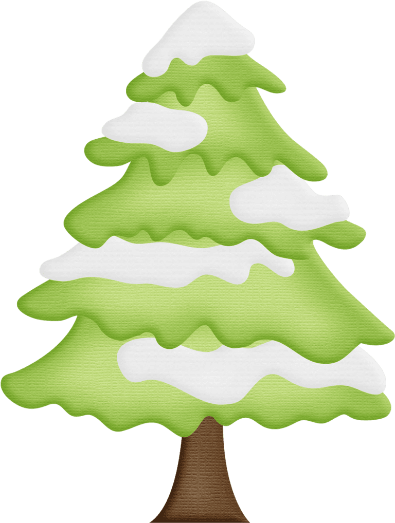 Winter Clipart Christmas Tree - Pine Tree With Snow Clipart - Free Transparent PNG Clipart Images Download. - Transparent PNG Free Download | PNGio