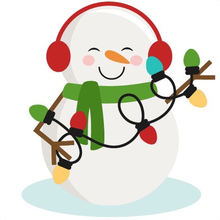 Snowman With Christmas Lights Svg Cutting Files For - Holiday Lights Clip Art - Free Transparent PNG Clipart Images Download. - Transparent PNG Free Download | PNGio