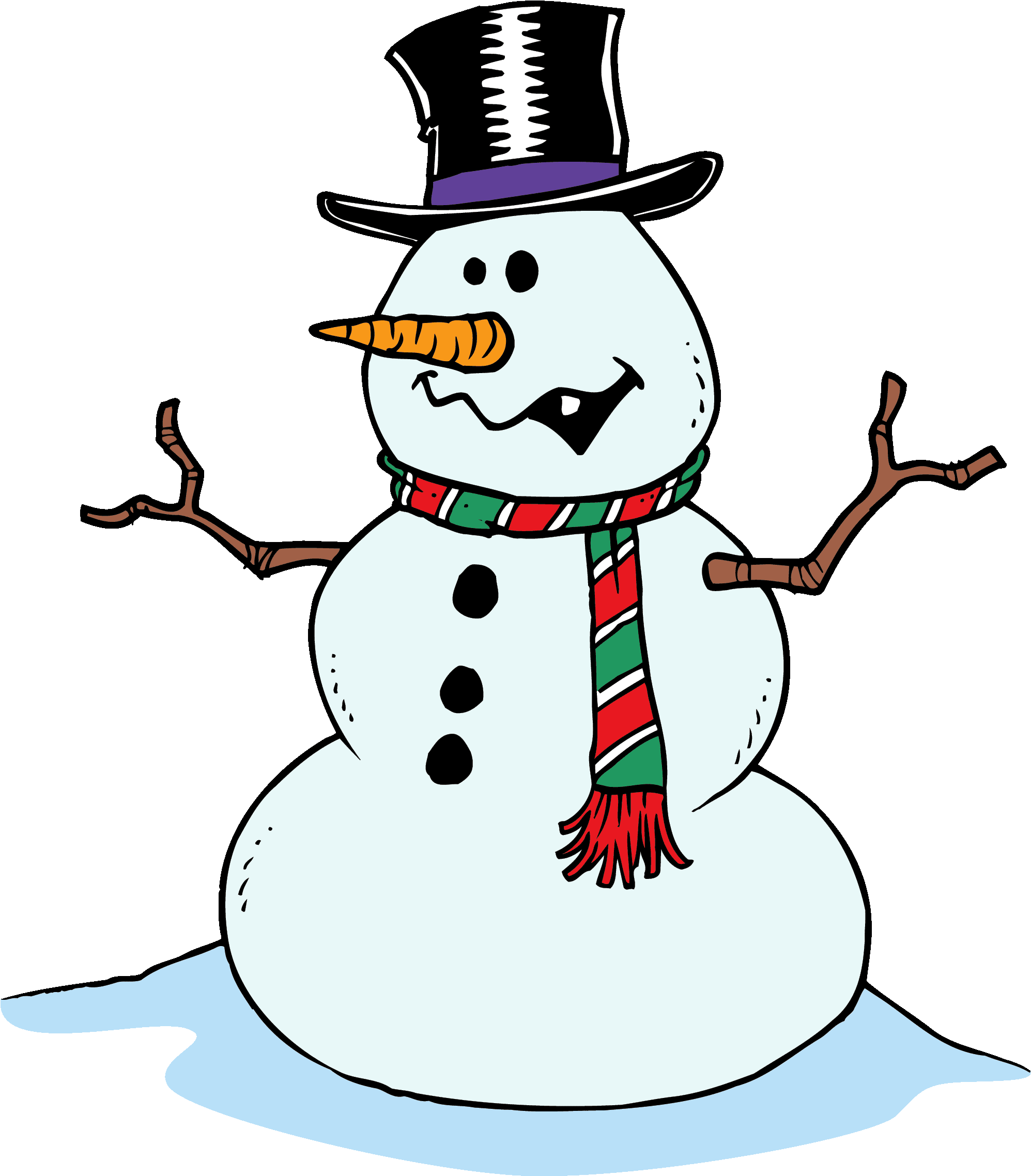 Winter Snowman Clip Art - Snowman Clip Art - Free Transparent PNG Clipart Images Download. - Transparent PNG Free Download | PNGio