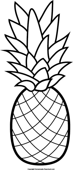 Pineapple Clipart Winter - Cute Pineapple Coloring Pages - Free Transparent PNG Clipart Images Download. - Transparent PNG Free Download | PNGio