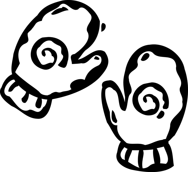 Vector Illustration Of Winter Mitts Or Mittens Keep - Mittens Clip Art - Free Transparent PNG Clipart Images Download. - Transparent PNG Free Download | PNGio