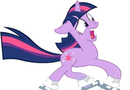 Animated, Ice Skates, Panic, Safe, Shuffle, Twilight - Pony - Free Transparent PNG Clipart Images Download. - Transparent PNG Free Download | PNGio