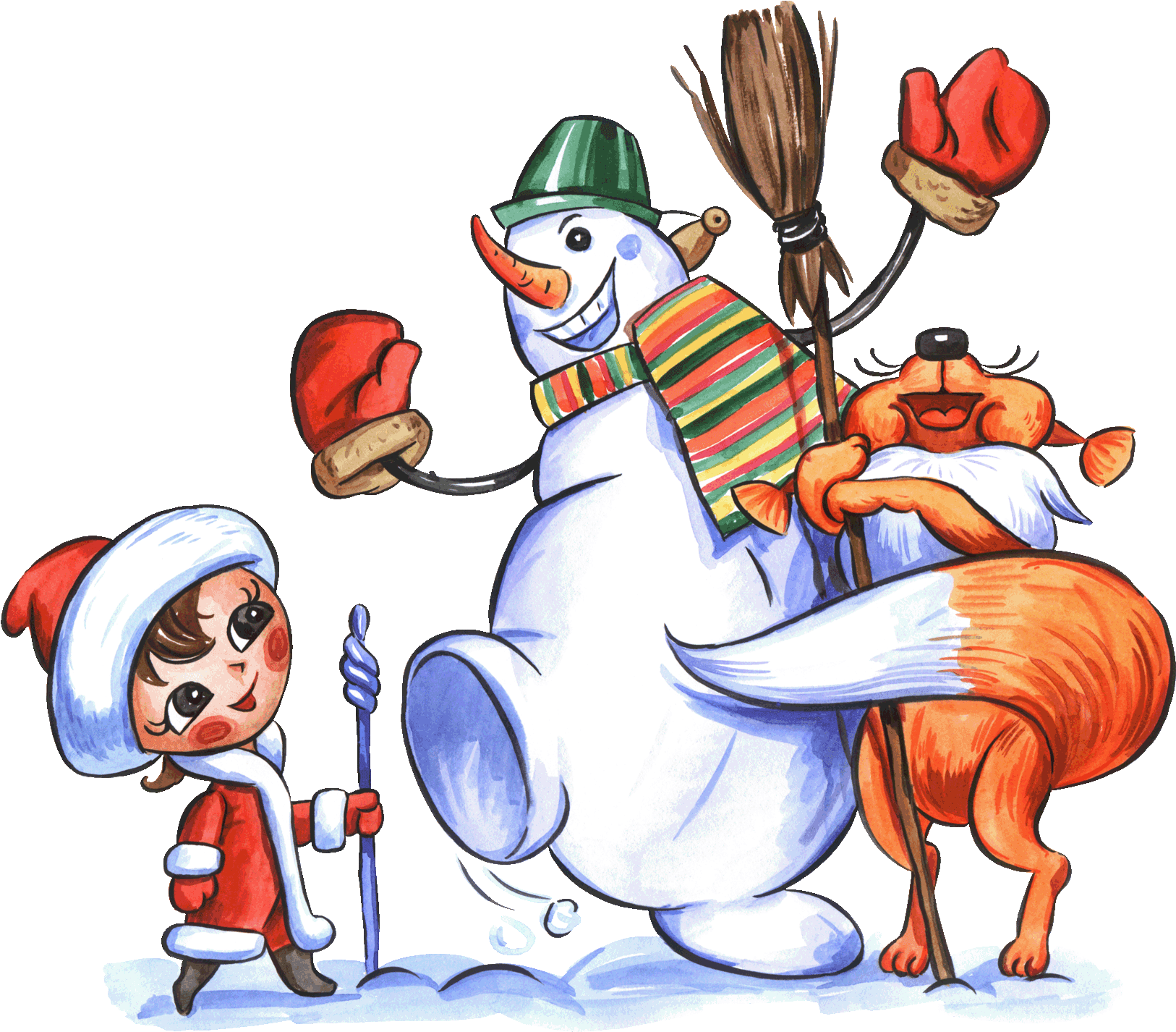 Xmas Pics, Clip Art, Album, Belles Images, Page, Snowman, - Мультяшные Картинки На Новый Год - Free Transparent PNG Clipart Images Download. - Transparent PNG Free Download | PNGio