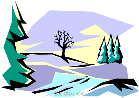 Winter Scene Royalty Free Vector Clip Art Illustration - Winter Scene Royalty Free Vector Clip Art Illustration - Free Transparent PNG Clipart Images Download. - Transparent PNG Free Download | PNGio