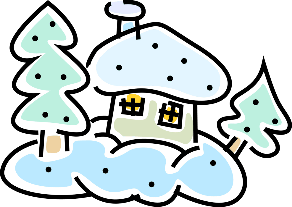 Vector Illustration Of Winter Scene With Freshly Fallen - Vector Illustration Of Winter Scene With Freshly Fallen - Free Transparent PNG Clipart Images Download. - Transparent PNG Free Download | PNGio