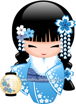 Winter Kokeshi By Natalialinn On Deviantart - Maiko Kokeshi Doll Cute Japanese Geisha Girl - Free Transparent PNG Clipart Images Download. - Transparent PNG Free Download | PNGio