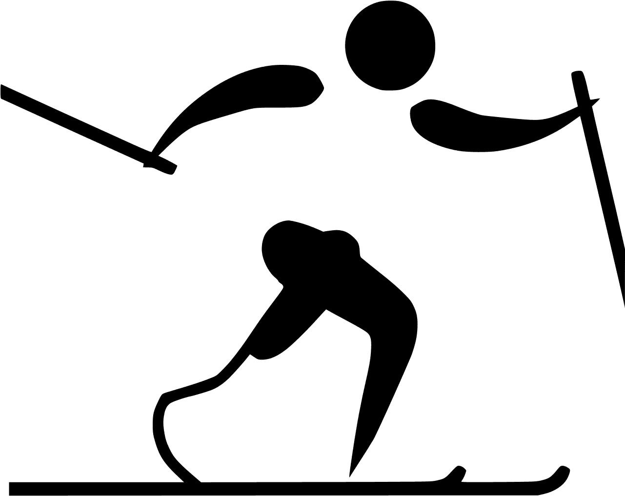 Skier Drawing Winter Olympics - Cross-country Skiing - Free Transparent PNG Clipart Images Download. - Transparent PNG Free Download | PNGio