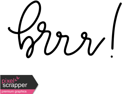 Winter Day Word Art Brrr - Word Days In Cursive - Free Transparent PNG Clipart Images Download. - Transparent PNG Free Download | PNGio