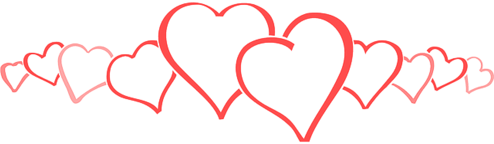 Port Alberni Winter Events Date Night At The Alberni - Love Hearts In A Row - Free Transparent PNG Clipart Images Download. - Transparent PNG Free Download | PNGio