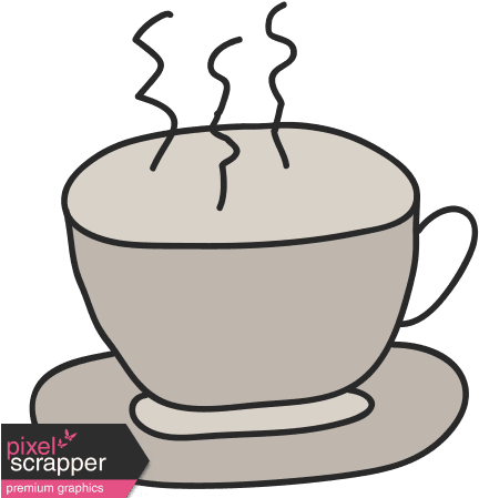 Tea Cup Graphic By Marisa Lerin - Craft Wordart - Free Transparent PNG Clipart Images Download. - Transparent PNG Free Download | PNGio
