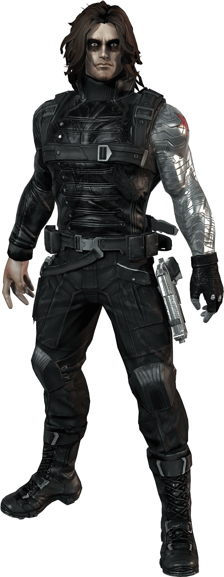Winter Soldier League Of Extraordinary, Winter Soldier, - Winter Soldier Marvel Costume Transparent PNG - 858x2048 - Free Download on - Transparent PNG Free Download | PNGio