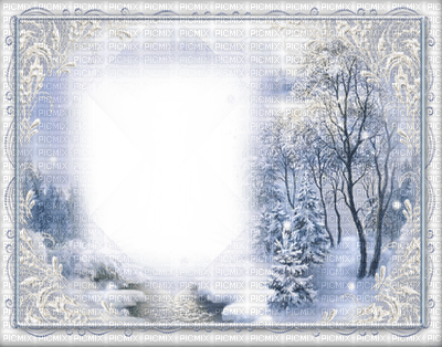 Cadre Hiver/frame Winter Picmix - Winter Photo Frame Png Transparent PNG - 400x314 - Free Download on - Transparent PNG Free Download | PNGio