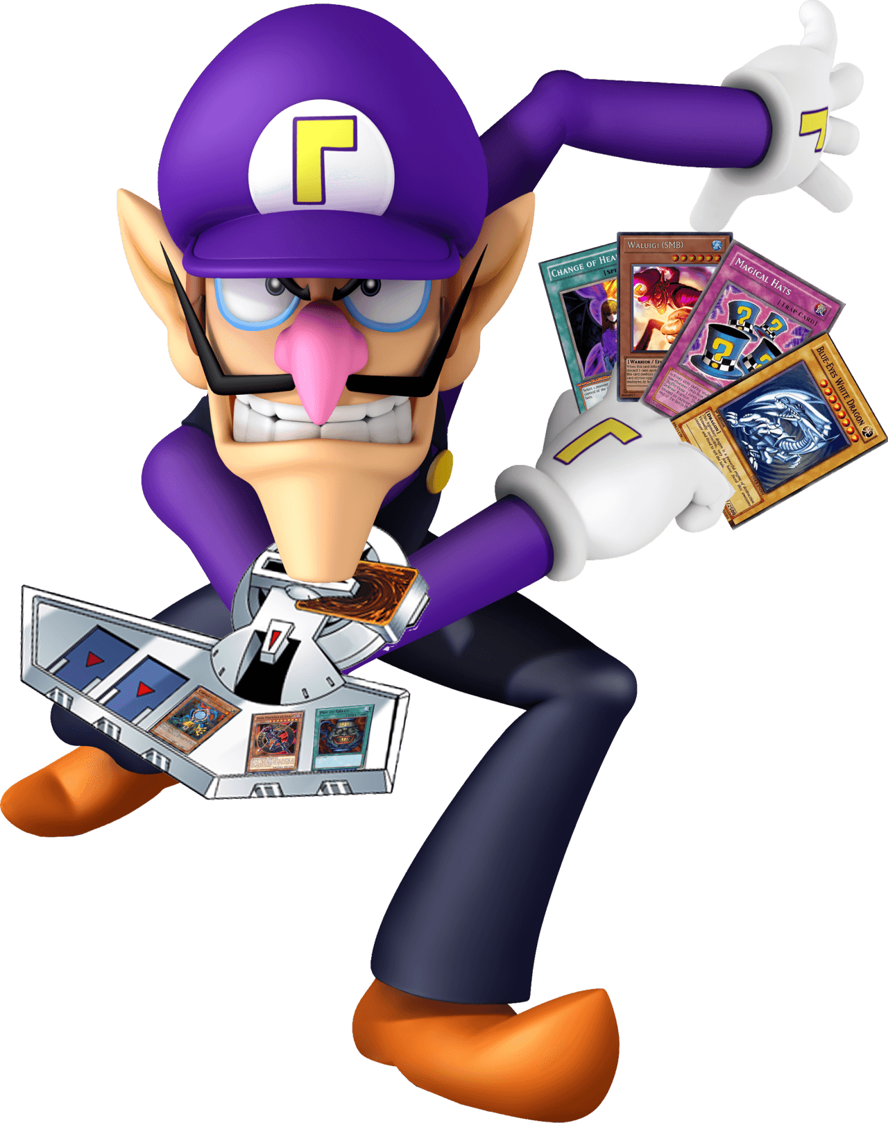 Waluigi - Mario And Sonic At The Olympic Winter Games Waluigi Transparent PNG - 1280x1618 - Free Download on - Transparent PNG Free Download | PNGio