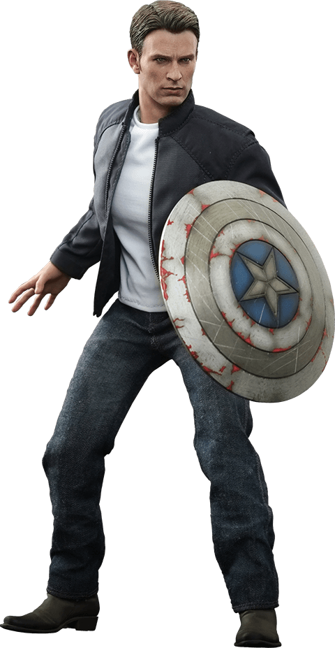 Hot Toys Captain America And Steve Rogers Sixth Scale - Captain America - The Winter Soldier - Captain America Transparent PNG - 480x927 - Free Download on - Transparent PNG Free Download | PNGio