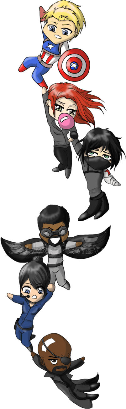 Happy Birthday - Chibi Winter Soldier Drawings Transparent PNG - 613x1305 - Free Download on - Transparent PNG Free Download | PNGio