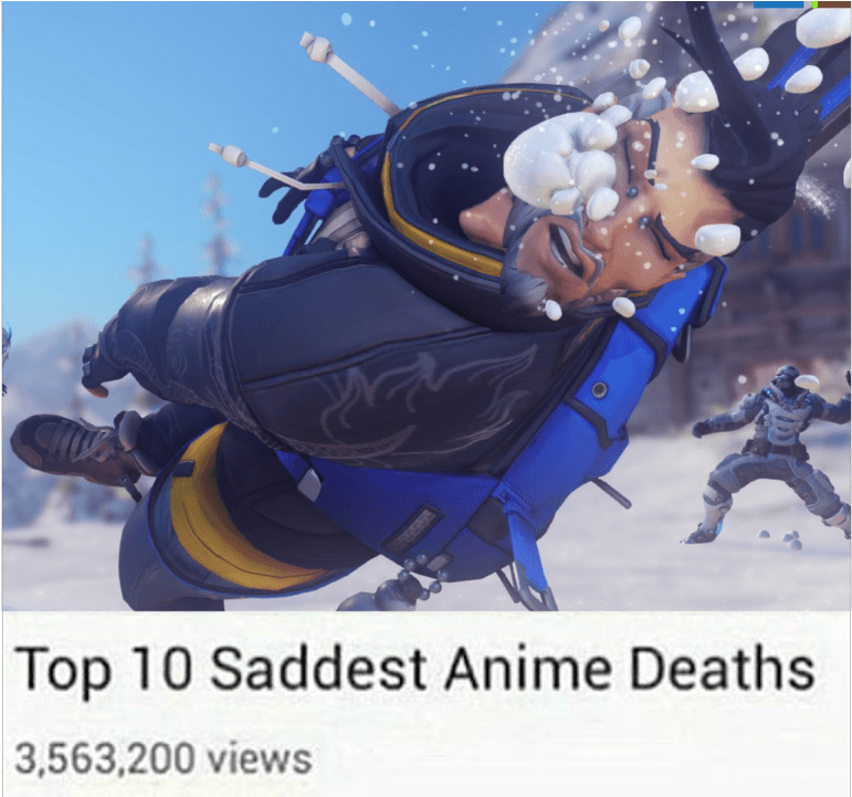 Top 10 Saddest Anime Deaths 3,563,200 Views - Overwatch Winter Skins 2018 Transparent PNG - 1280x720 - Free Download on - Transparent PNG Free Download | PNGio