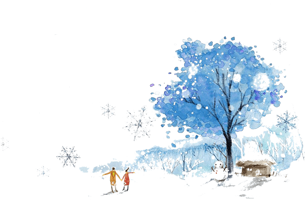 Winter Trees Watercolor Clipart Transparent PNG - 999x690 - Free Download on - Transparent PNG Free Download | PNGio