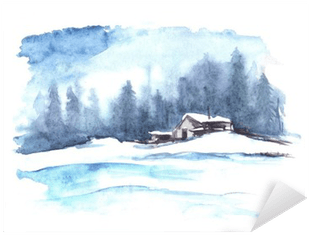 Watercolor Winter Pattern - Kar Resmi Manzara Suluboya Transparent PNG - 400x400 - Free Download on - Transparent PNG Free Download | PNGio