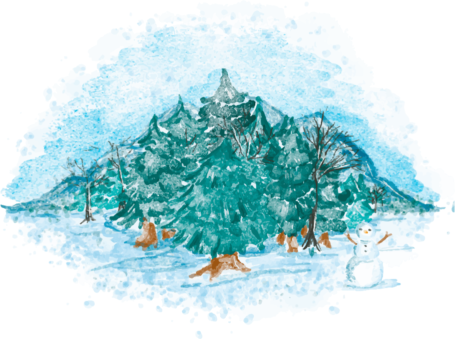 Graphic Library Moonlight Drawing Watercolor - หิมะ สี น้ำ Transparent PNG - 909x678 - Free Download on - Transparent PNG Free Download | PNGio