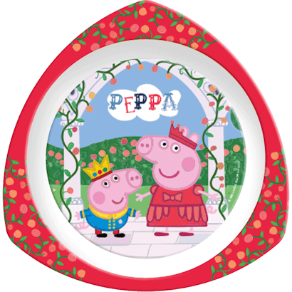 82121 Peppa Pig Triangle Plate - Peppa Pig 'once Upon A Time' Dinner Set - Free Transparent PNG Clipart Images Download. - Transparent PNG Free Download | PNGio