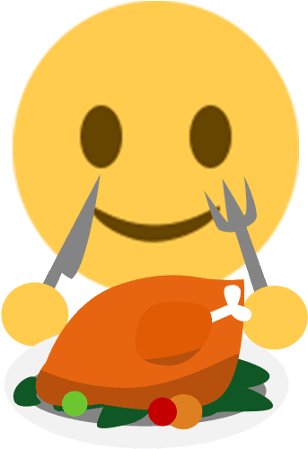 Thanksgiving Day Emoji Sticker - Emoji Png Dinner - Free Transparent PNG Clipart Images Download. - Transparent PNG Free Download | PNGio