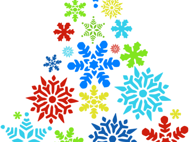 Snowflakes Clipart Tree - Christmas Dinner Invitations Free Template - Free Transparent PNG Clipart Images Download. - Transparent PNG Free Download | PNGio