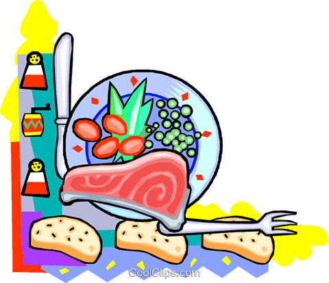 Supper Time With Salmon Royalty Free Vector Clip Art - Dinner Clip Art - Free Transparent PNG Clipart Images Download. - Transparent PNG Free Download | PNGio