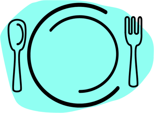 Dinner Plate With Spoon And Fork Vector Clip Art - Food Clipart - Free Transparent PNG Clipart Images Download. - Transparent PNG Free Download | PNGio