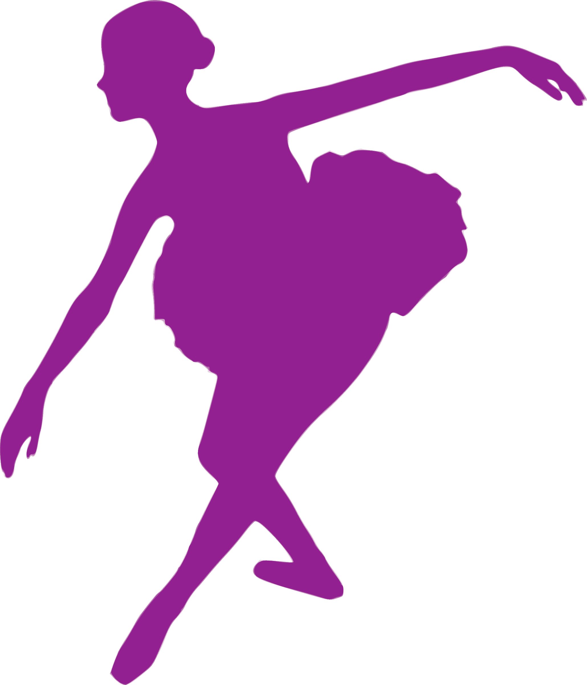 Danse Clipart Dinner Dance - Balerina Silouet Warna Biru - Free Transparent PNG Clipart Images Download. - Transparent PNG Free Download | PNGio