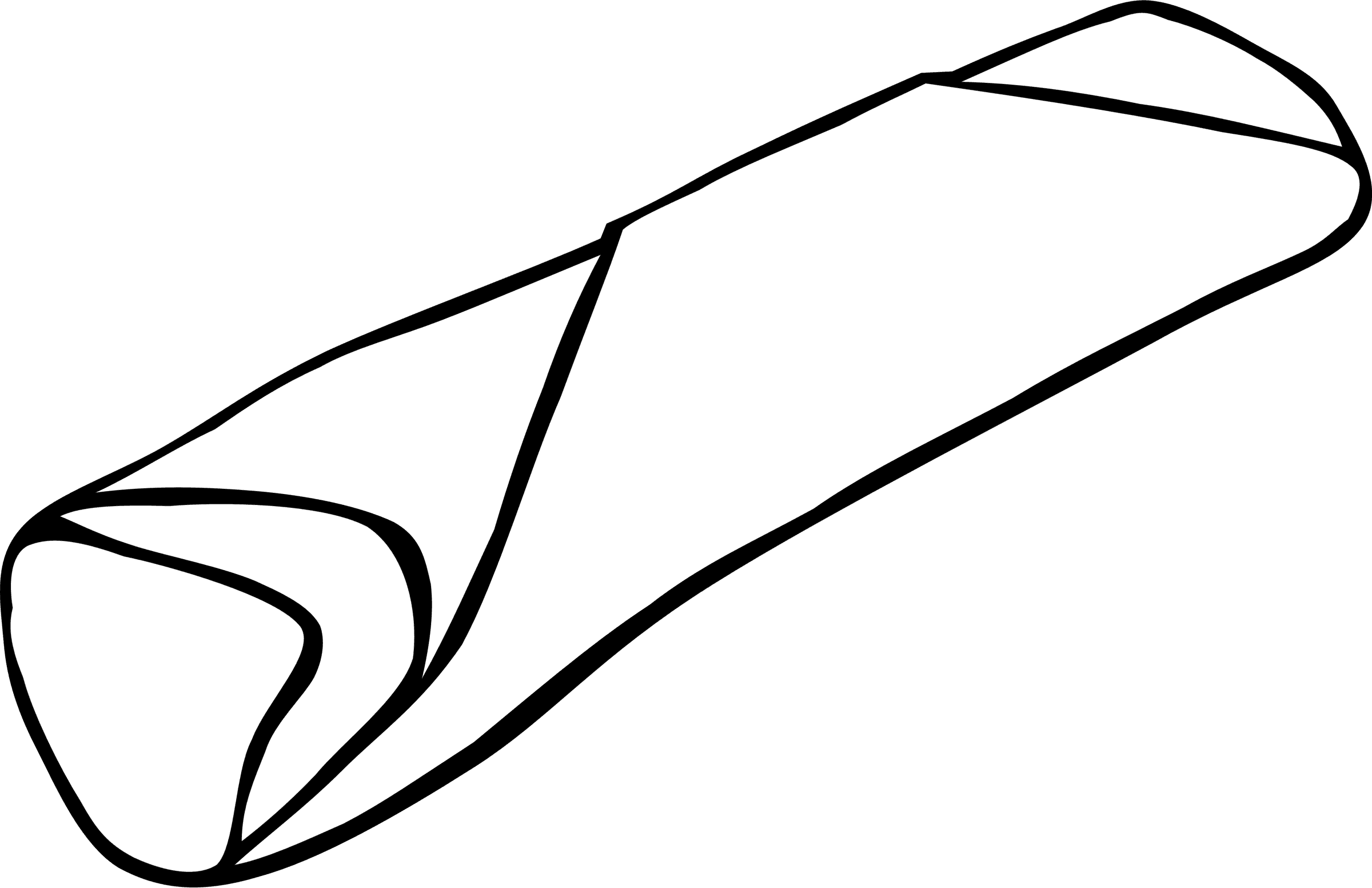 Fast Food, Lunch-dinner, - Black And White Burritos - Free Transparent PNG Clipart Images Download. - Transparent PNG Free Download | PNGio