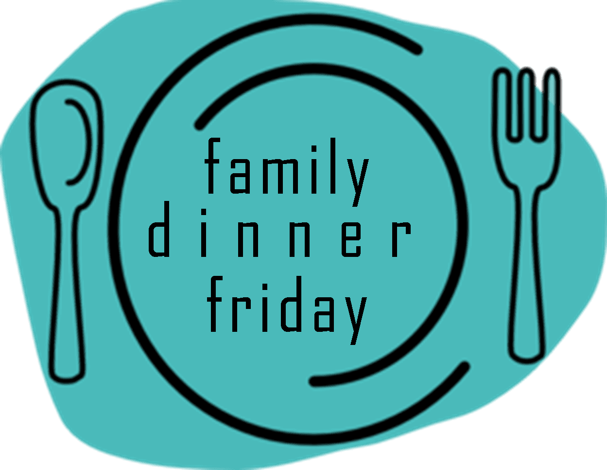 Family Dinner Friday - Plate Fork And Knife Clipart - Free Transparent PNG Clipart Images Download. - Transparent PNG Free Download | PNGio