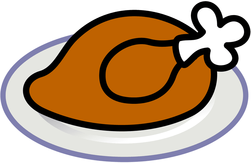 Family Turkey Dinner Clipart - Cooked Turkey Vector - Free Transparent PNG Clipart Images Download. - Transparent PNG Free Download | PNGio
