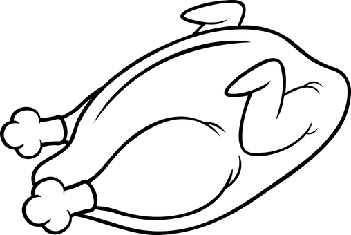 Eating, Chicken, Damn, Bird, Dinner - Black And White Chicken Breast - Free Transparent PNG Clipart Images Download. - Transparent PNG Free Download | PNGio