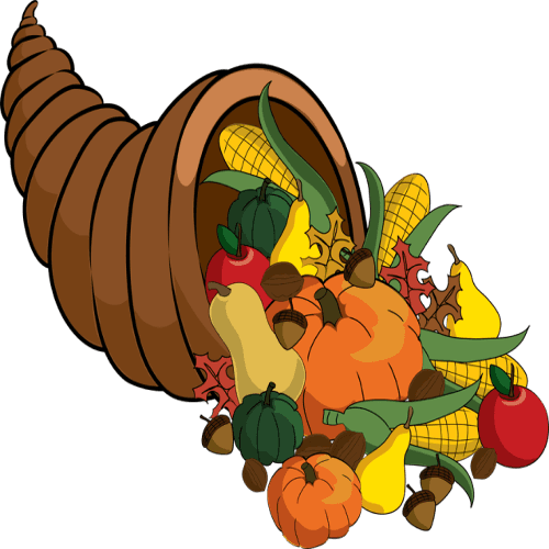 Thanksgiving Dinner And Bingo - Thanksgiving Cornucopia Clipart - Free Transparent PNG Clipart Images Download. - Transparent PNG Free Download | PNGio