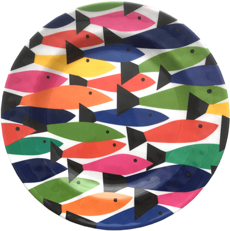 Melamine Rainbow Fish Dinner Plate - Plate - Free Transparent PNG Clipart Images Download. - Transparent PNG Free Download | PNGio